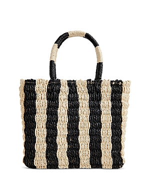 Shop Whistles Tillie Striped Mini Tote In Neutral