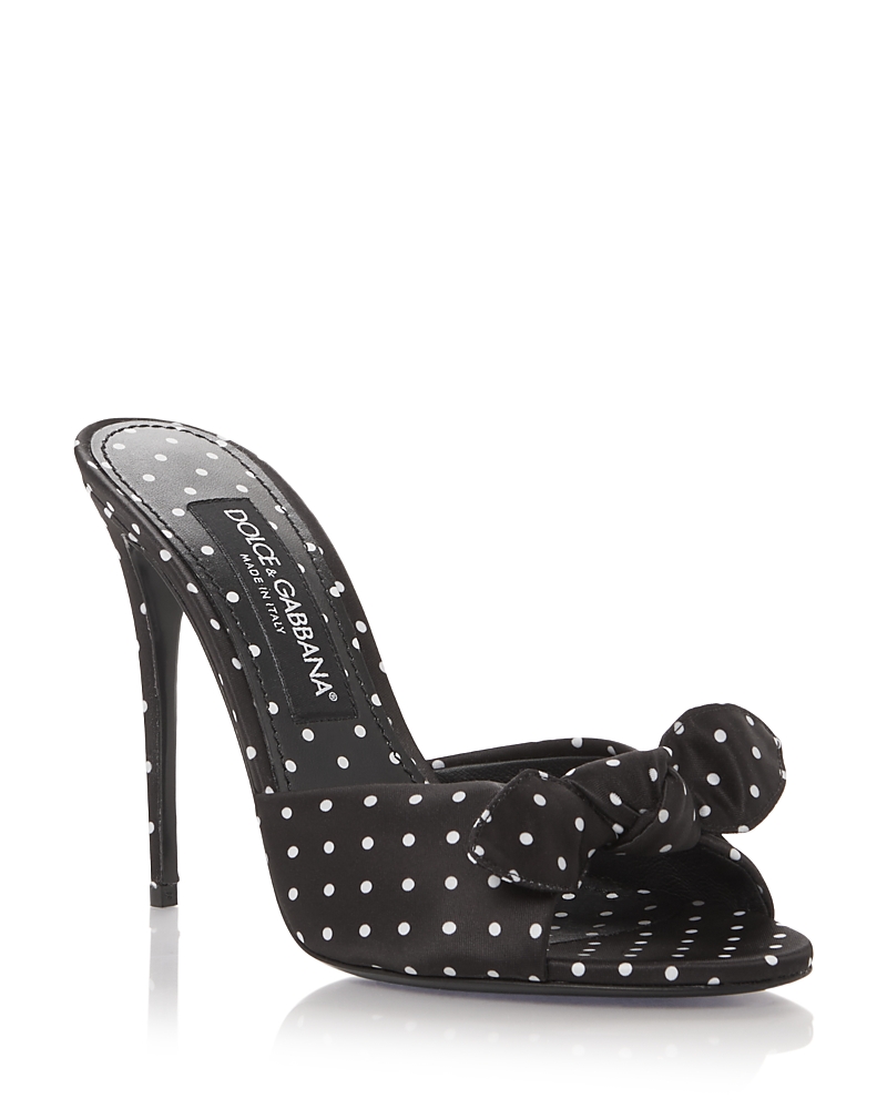 Dolce & Gabbana Women's Keira Polka Dot High Heel Sandals