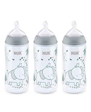 Photos - Baby Bottle / Sippy Cup NUK 10 oz. Elephant Smooth Flow Anti Colic Baby Bottle, 3 Pack 0A-A0EC-2D7 