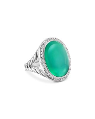 David Yurman - Sterling Silver Albion&reg; Lagoon Orchid & Diamond Statement Ring