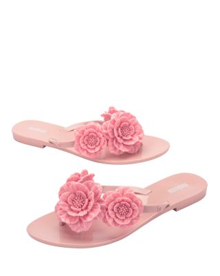 Women's Springad Floral Thong Flip Flop Sandals