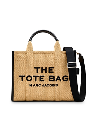 Shop Marc Jacobs The Woven Medium Tote Bag In Natural