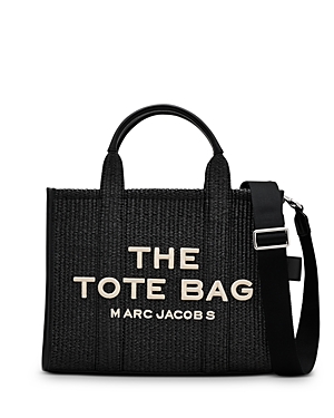 Shop Marc Jacobs The Woven Medium Tote Bag In Black