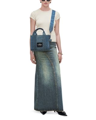 The Crystal Denim Small Tote Bag