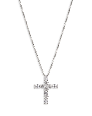 Nadri Spring Shine Cross Necklace, 16 In Metallic