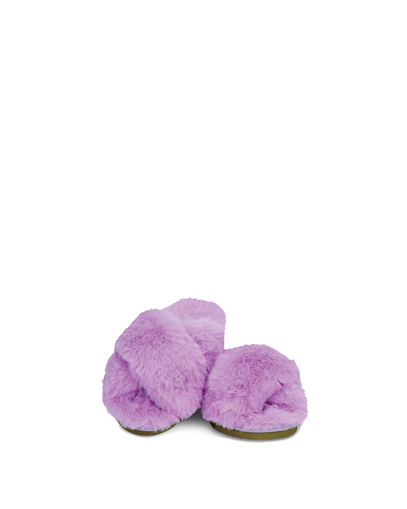 Iscream Girls' Furry Crossover Slippers - Little Kid, Big Kid