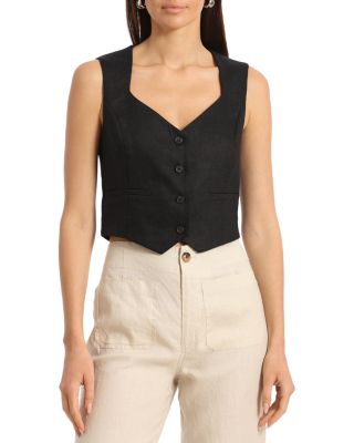 Bagatelle - Portrait Neck Button Front Vest