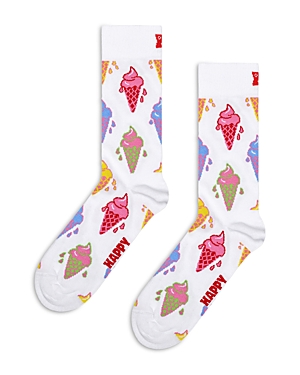 Shop Happy Socks Ice Cream Printed Socks In White