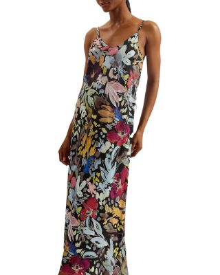 Ted Baker - Printed Slip Midi Dress