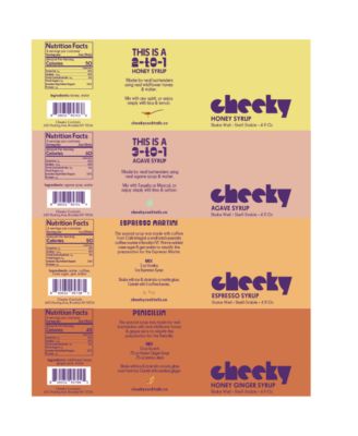 4 Bottle Set (Honey, Agave, Espresso, Honey Ginger) - 4oz