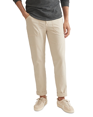 Shop Marine Layer Breyer Relaxed Utility Pants In Stone