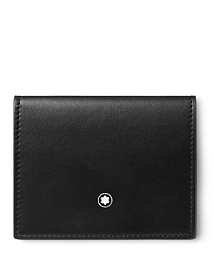 Shop Montblanc Meisterstuck 4cc Soft Leather Card Holder In Black
