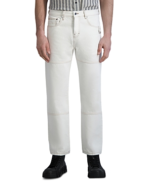 Shop Karl Lagerfeld Paris White Label Wide Leg Denim Pants In Natural