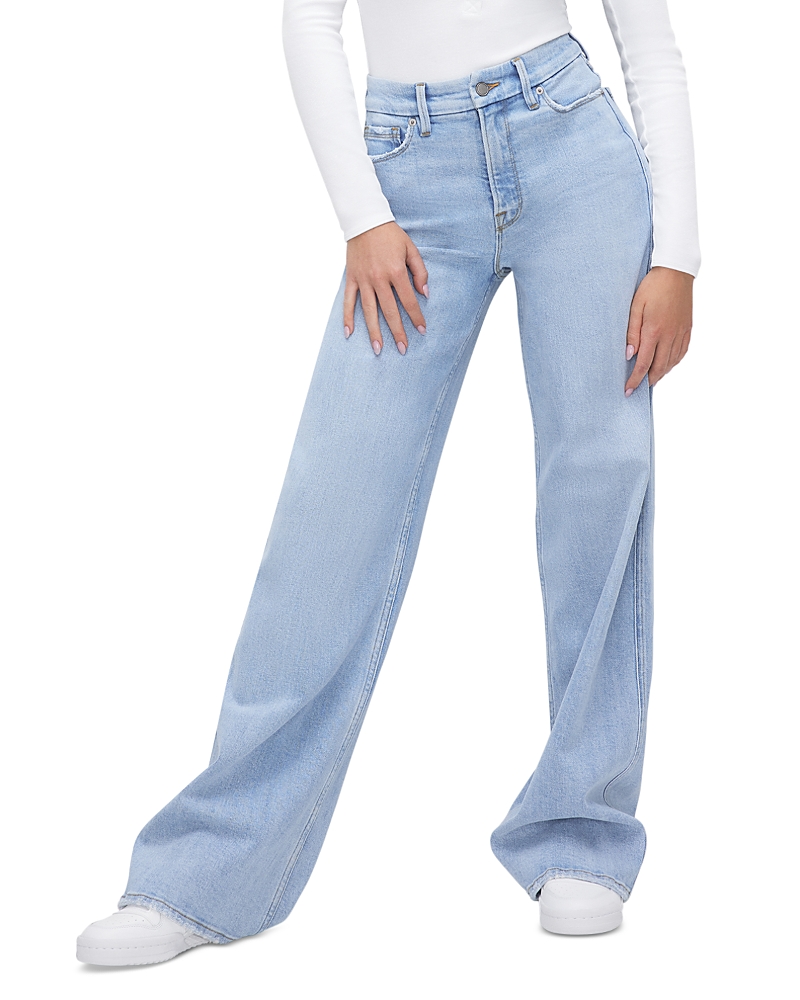 Good American Skate High Rise Wide Leg Jeans