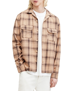 Shop Allsaints Wendel Relaxed Fit Camp Shirt In Bramble Pink