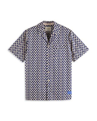 Scotch & Soda - Cotton Printed Relaxed Fit Button Down Camp Shirt