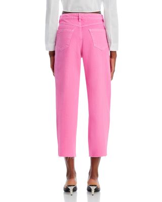 High Rise Ankle Jeans in Strawberry