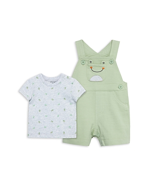Shop Little Me Boys' Frogs Shortall Set - Baby In Green