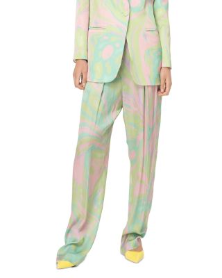 PINKO - Printed Satin Pants