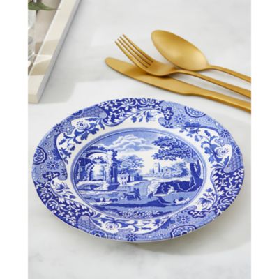 Blue Italian Salad Plate, Set of 4
