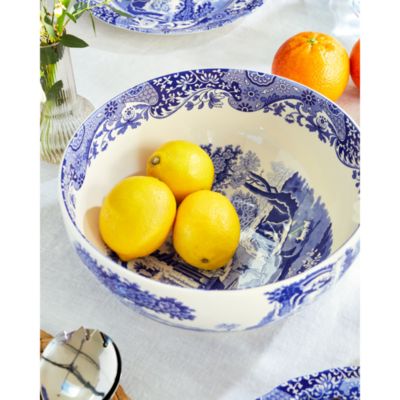 Blue Italian Deep Round Bowl