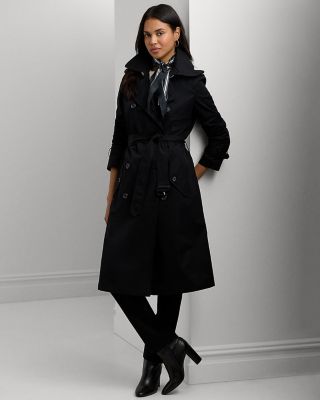 Ralph Lauren Water Repellent Belted Twill Trench Coat