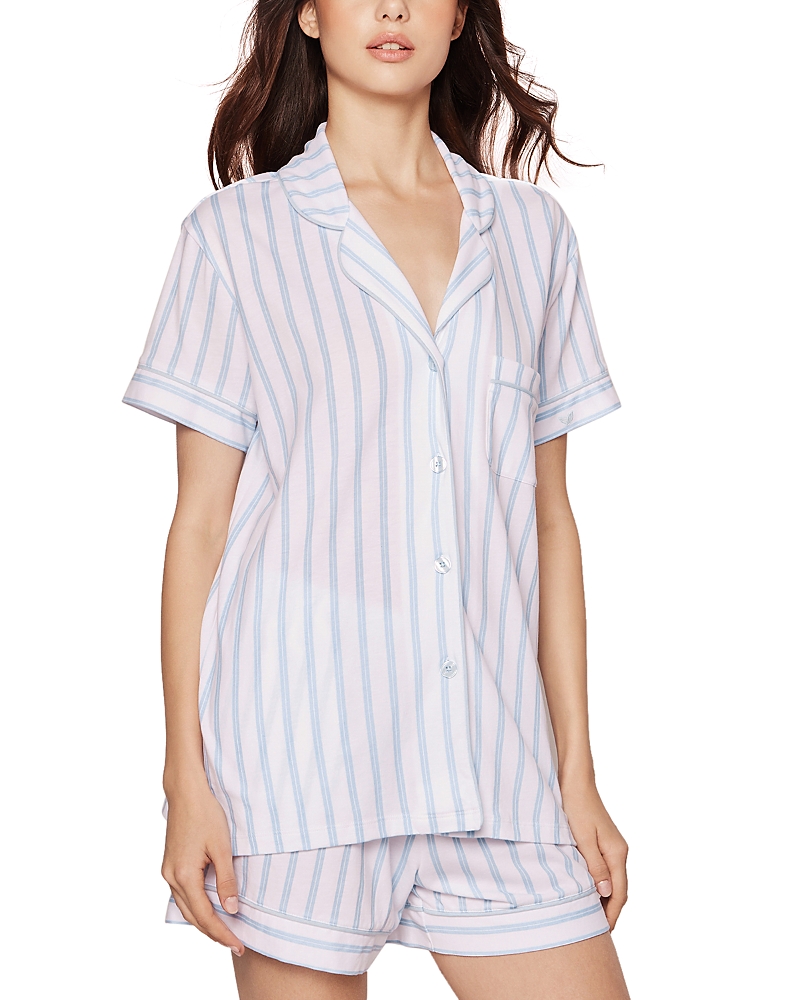 PETITE PLUME STRIPED SHORTS PAJAMA SET