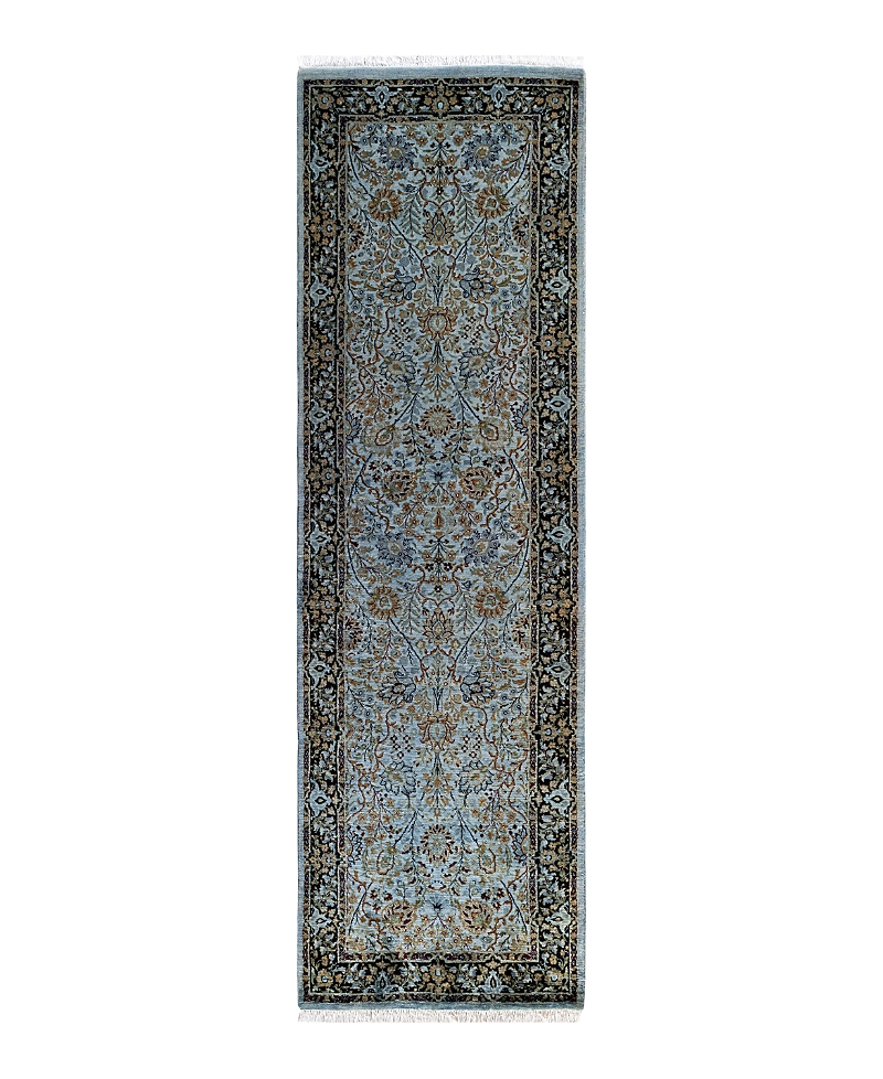 Bloomingdale's Fine Vibrance M1020 Runner Area Rug, 2'6 X 8'6 In Blue