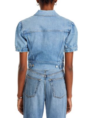 Kendra Puff Sleeve Denim Jacket
