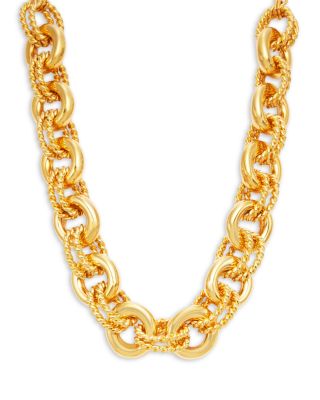 Kenneth Jay Lane - Donut Link Necklace, 18"