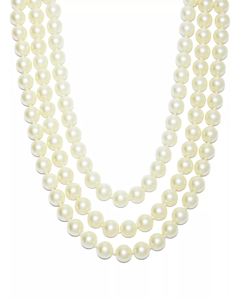 Kenneth Jay Lane Barbara Imitation Pearl Necklace, 17