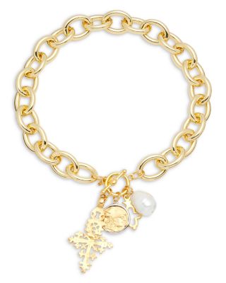 Kenneth Jay Lane - Charm Pendant Necklace, 18"