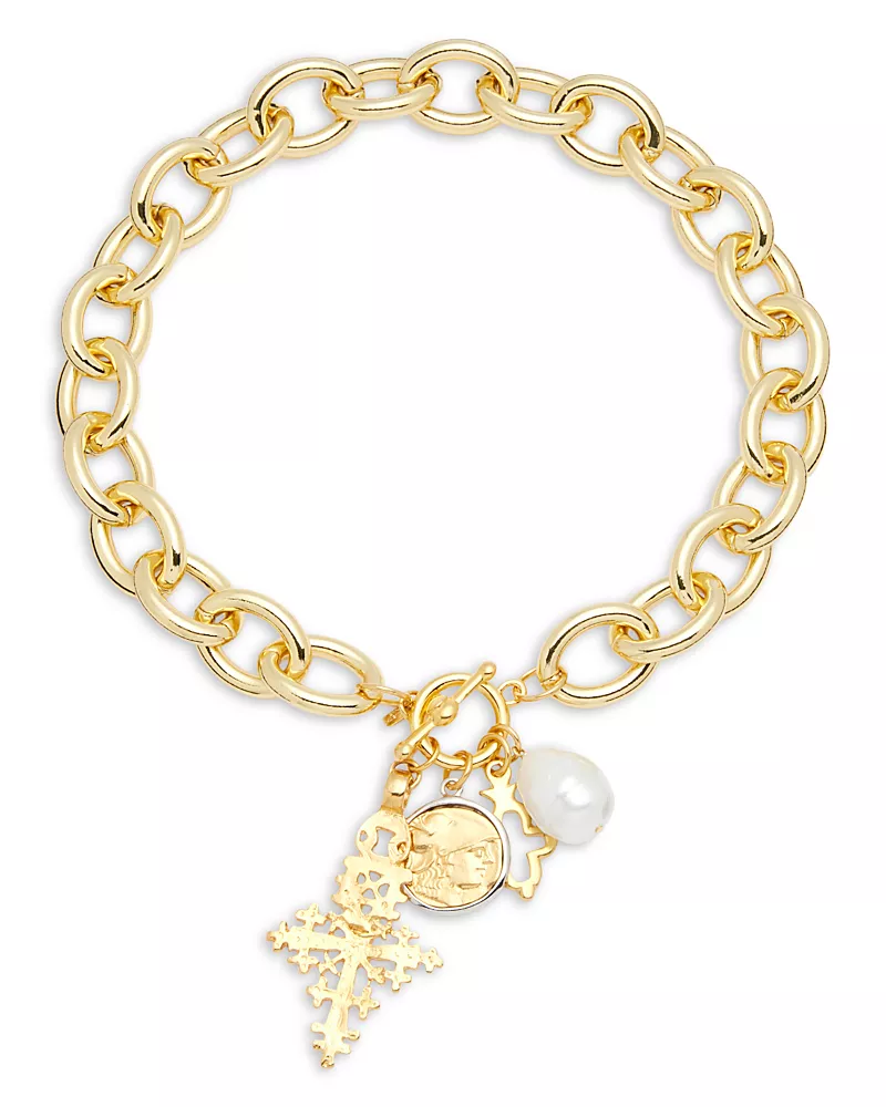 Kenneth Jay Lane Charm Pendant Necklace, 18