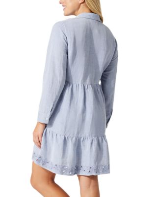 Tommy Bahama St. Lucia Embroidered Dress Swim Cover-Up | Bloomingdale's  Women