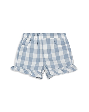 Shop Miles The Label Girls' Cotton Gingham Shorts - Little Kid In Blue