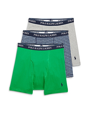 Shop Polo Ralph Lauren Classic Fit Cotton Boxer Briefs - Pack Of 3 In Cruise Navy