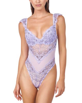 Mucci Bella Floral Lace Bodysuit