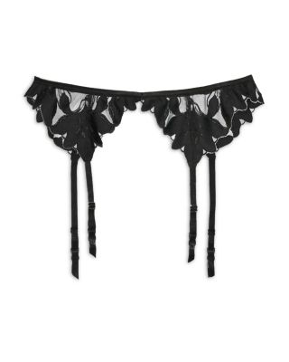 Lily Embroidered Garter Belt
