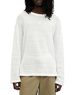 Shop Allsaints Drax Crewneck Sweater In Optic White