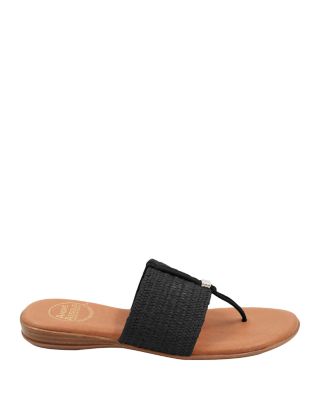 Women's Nice Slip On Woven Slide Thong Sandals