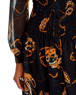 Printed Chiffon Dress