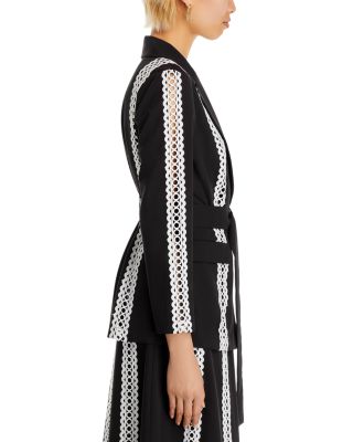 Eyelet Trim Belted Heritage Jacket