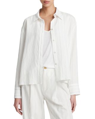 Vince Striped Button Front Shirt