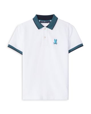 Psycho Bunny Boys' Montebello Pima Cotton Regular Fit Polo Shirt - Little Kid, Big Kid