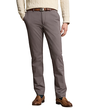 Shop Polo Ralph Lauren Stretch Straight Fit Twill Pants In Grey