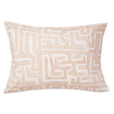 St. Frank - Blush Classic Kuba Cloth King Pillowcase, Pair