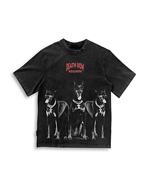 Death Row Records Doberman Trio Short Sleeve Graphic Tee In Black