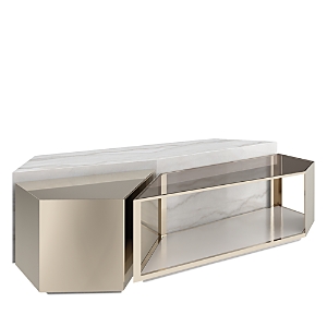 Shop Caracole Refraction Cocktail Table In Smoked Bronze