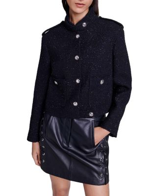 Maje - Vateau Tweed Cropped Jacket