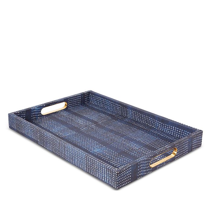 St frank speckled indigo large decorative tray bloomingdale s